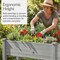 Best Choice Products 72x24x30in Raised Garden Bed, Elevated Wood Planter Box for Patio w/ Divider Panel